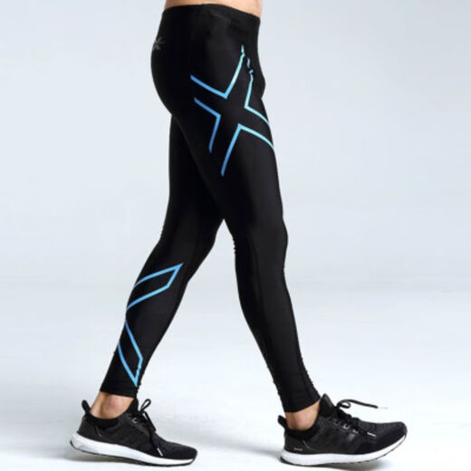 2XU compression pants sports men and women quick-drying running pants training stretch yoga pants gradient fitness tights trousers gold label women's trousers thin section L
