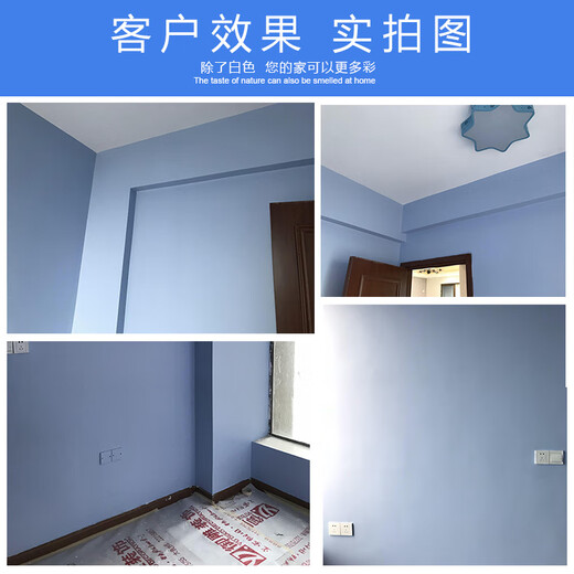 XMSJ竹炭乳胶漆室内墙面漆家用彩色自刷墙漆粉刷涂料油漆20kg 深灰色 1477c 0kg*0件 18L