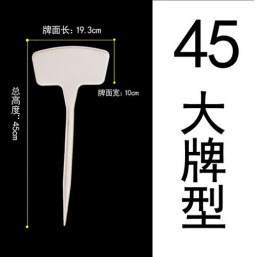 Бренд Shipton Ground, пластиковая крупносторонняя этикетка для садоводства, тестовое поле, знак для земли, знак для рассады цветов, 45*10*19, белый, 10 шт.
