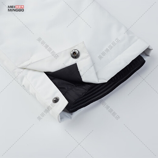 Zailu children's overalls ski pants ski clothing for men and women thickened warm waterproof snow country white black overalls 120cm 120