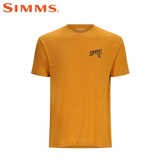 
SIMMS new short-sleeved T-shirt spring and summer breathable and comfortable boys' fashion Luya outdoor fishing suit soft and comfortable quick-drying PG-14098 short-sleeved T-shirt yellow M