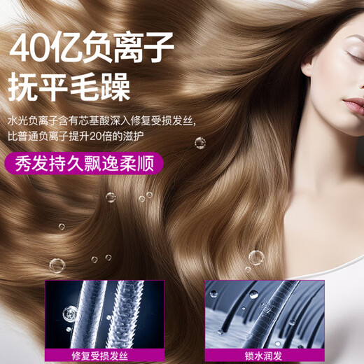 Dr. Light Speed National 3C Certification丨High Speed Leafless High Wind Hair Dryer Home Silent Negative Ions High Power Does Not Damage Hair Huaqiangbei Hair Dryer Starry Sky Gray-Single Nozzle 4.5 Billion Moisturizing Negative Ions丨Constant Temperature Hair Care 2025 Upgrade丨Huaqiangbei Official Top Version 1 1 1.8 Meter Cord Length