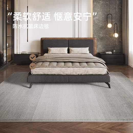 Alfombra El dormitorio de la cama de la cama de la cama Luz de la sala de estar de lujo espesas en la cama sin cuidado