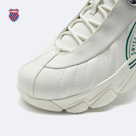 Kswiss Casual Chores pour hommes et femmes Spring New Retro Retro Breathable Couple Comfort Sneakers 9276-US 215 Tofu White / Dream Silver 39