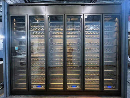 Double small modern stainless steel constant temperature red wine cabinet custom white wine display cabinet cigar cabinet commercial villa wine cellar bronze stainless steel inner shelf