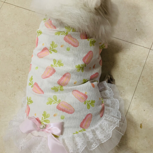 宠物大狗衣服中大型犬透气防掉毛防晒网纱萨摩金毛夏季薄款背心裙 爱心小兔(不退不换) 110码(胸围9756-70斤左右)