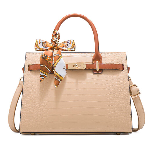 
I want to send Mother's Day birthday gift for a practical lady handbag for 40-year-old 50-year-old mother-in-law auntie elder bag 728 crocodile pattern [Apricot brown]