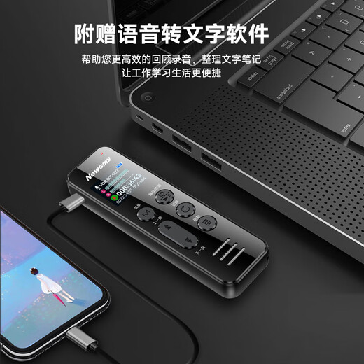 Newsmy Newman Recorder W9 64G Large Capacity Lithium Battery Long Standby Learning and Training Business Meeting Record [9216K Professional Lossless] A17256G
