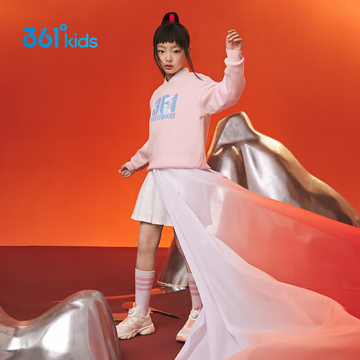 361 ropa para niños sudadera para niños 2024 Spring Boys and Girls 3-14 años Sweinshirt Pink 160