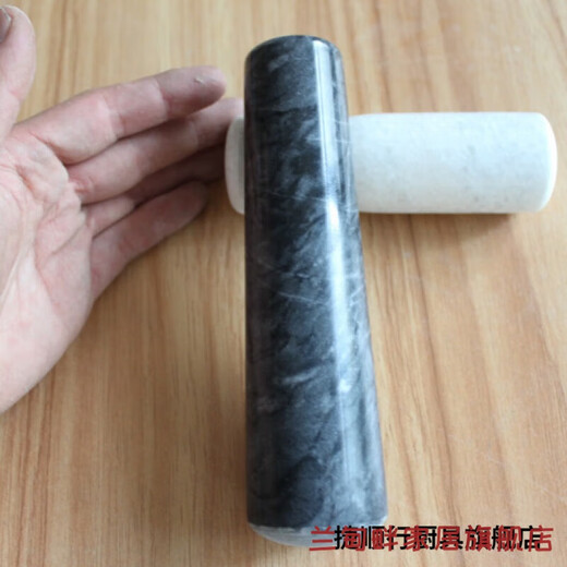 Luxu orange pounding garlic hammer stone hammer stone mortar hammer thunder mortar hammer garlic mortar garlic hammer garlic hammer garlic pounder garlic press bluestone 12 cm frosted bluestone hammer (original stone)