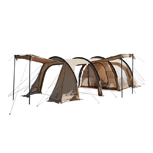 
DOD Extra Large Luxury Tunnel Tent Outdoor Folding Portable Picnic Outdoor Camping Rain Thickened T5-689 Black T5-689-BK