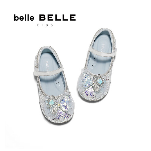 Belle (Belle) Elsa style Mary Jane shoes mall same style butterfly pumps A6090A85 blue 28