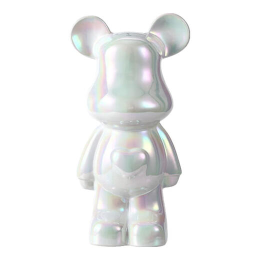 Internet celebrity violent bear cartoon TV wine cabinet living room decoration light luxury high-end ceramic children's piggy bank birthday gift 35cm blue care bear 16*13.5*35