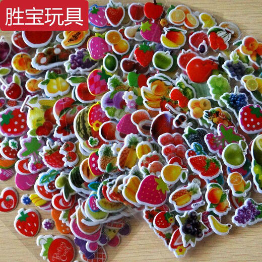 Qilicai Fruit Apple банановые наклейка детская наклейка детская сада в начальной школе паста цветочная головоломка