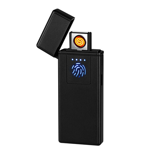 USB charging cigarette lighter car zinc alloy mini portable lighter lighter electronic cigarette lighter-zinc alloy black (722)