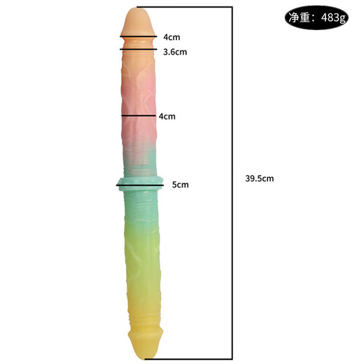 Luanfeng Doppelköpfige Drachen simulierte Penis männliche und weibliche Spitzenhose Masturbation Orgasmus Sexspielzeug Bunt Anus Weibliche weiche und übergroße L7027