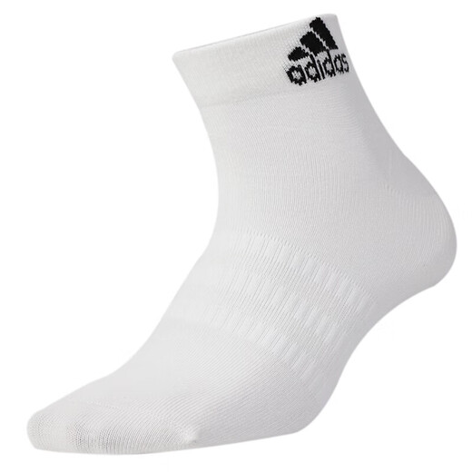 阿迪达斯 （adidas）男袜子女袜子春季时尚训练健身袜子休闲舒适透气毛巾底短袜子 DZ9435/白色/三双装 L-建议 M-建议 39-42码