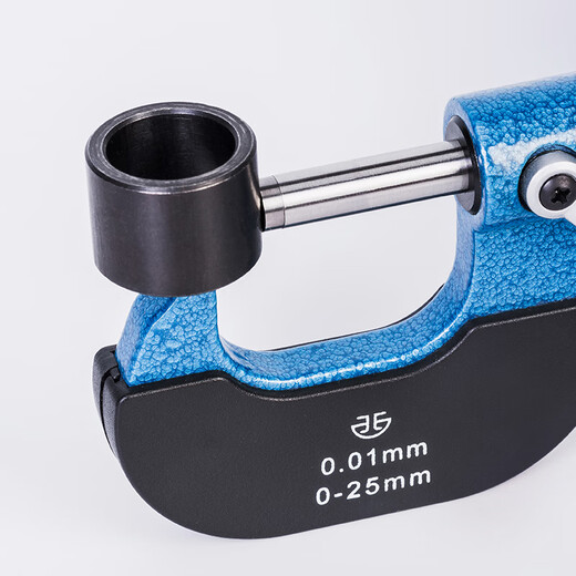 Northwest Qingliang wall thickness micrometer thin column waist drum type measuring head ABCDEF mechanical scale model 0.01mm 200-71-100/A type 0-25mm