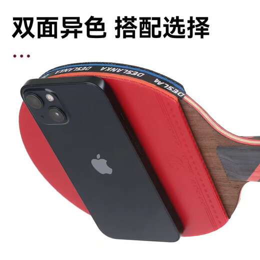 帝斯蓝卡乒乓球拍专业级单拍九星直拍横拍碳素球板7星9星比赛高弹兵乓球拍 专业九星级直拍1个