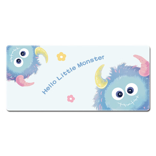 Three-color cat cute little monster mouse pad super large cartoon animation office desktop mat wrist pad notes 6624 big belly bear 80 cm x 40 cm x 3 mm
