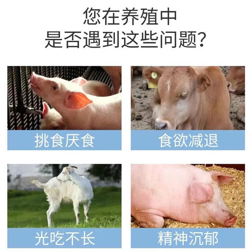 Fast Retailing Veterinary Hawthorn Appetizer Multi-dimensional Yeast Powder Appetizing Appetizer Feed Additive for Pigs and Sheep for Growth and Fattening 10 Bags Free 2 Bags/12 Bags for Real Hair