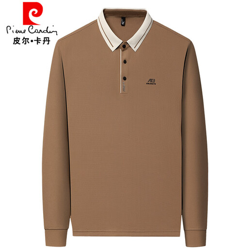 
Pierre cardin long-sleeved T-shirt for men 2025 spring and autumn new style business casual loose lapel base POLO shirt top men's clothing 16823 light green L 170 [recommended 120-135Jin [Jin equals 0.5 kg]]