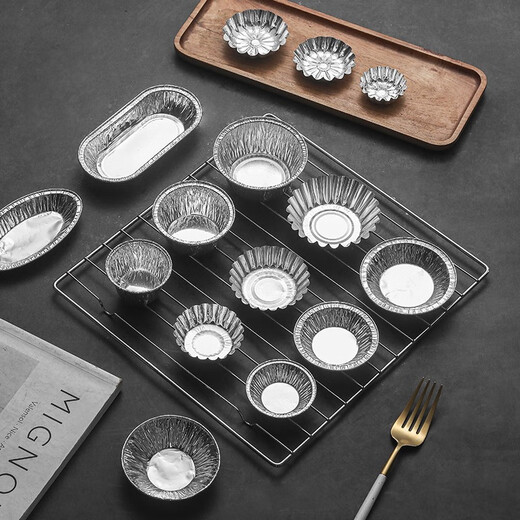 Pack d'œuf entier Tart d'étain papier papier d'aluminium jetable papier d'aluminium en état de boulange de boulangerie