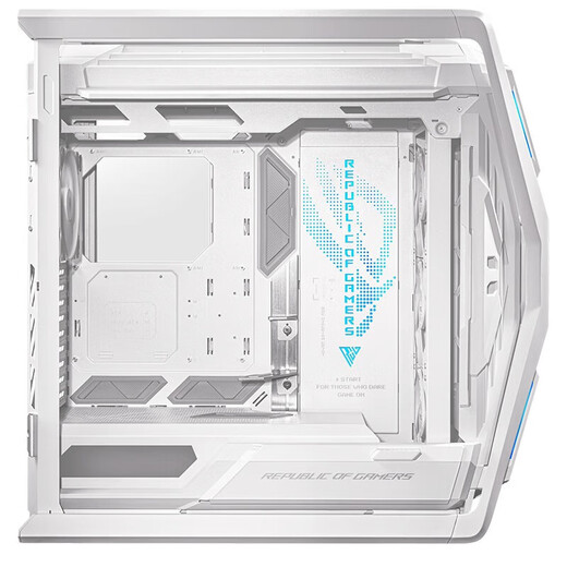华硕（ASUS）ROG HYPERION GR701 创世神机箱 双C口优化版 铝合金X骨架/全塔机箱/支持EATX主板/双420水冷 雷神三代1200+创世神2E+龙神3 EX【白色】