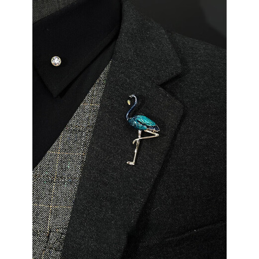 Shijun (SHIJUN) Chinese style glaze color brooch, exquisite enamel color dragonfly men's suit jacket, bird corsage handmade accessories, bee