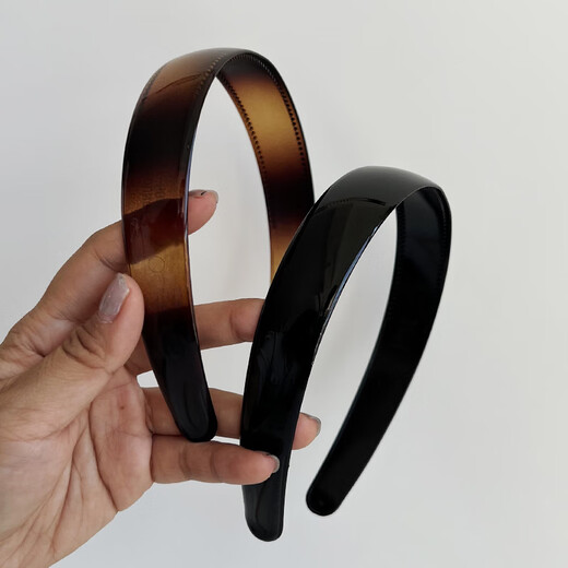 Sarah Deere Korean wide-brimmed acrylic headband, simple and versatile non-slip toothed headband, hair press, face wash and hair clip, caramel color