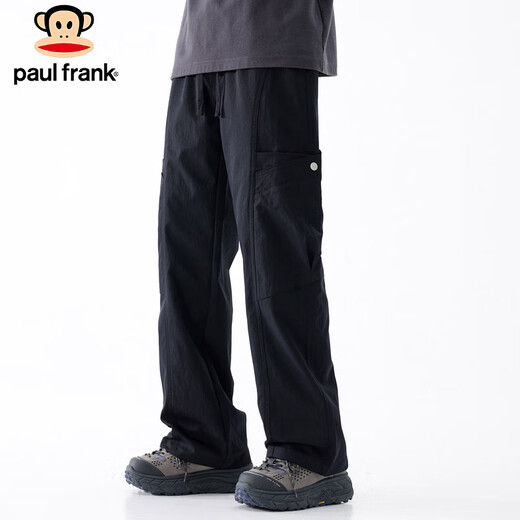 Paul Frank Pants Men's Loose Overalls Men's Spring American Outdoor Casual Pants Men's Pants Long Black XL