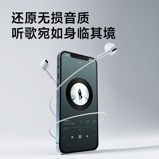 Philips (PHILIPS) wired headphones semi-in-ear music headphones for computers, notebooks, Android and Apple phones, online class office microphone TAE1020, black