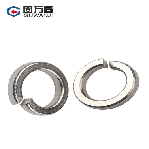 Guwanji Spring Washer GB/T 93 Stainless Steel Spring Washer Opening Washer National Standard 304 Stainless Steel M6 1000 pcs/pack