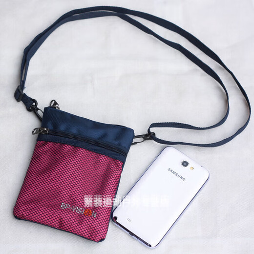 Guanmaopei Outdoor Men and Women Crossbody Force Travel Multifonctional Phone Phone Phone Sac Passeport Carte d'identité Sac à ajustement petit sac orange jaune petite taille adaptée aux téléphones mobiles inférieurs à 17 cm