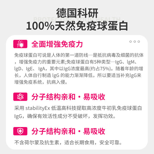 
the GLOBALab German GOP Immunoglobulin Capsules Improve Immunity Adult Children's Bovine Colostrum Genocrin Globulin 30 capsules [6 Boxes] IgGlobe German Immunoglobulin
