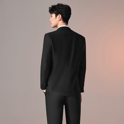 Heilan House Suit Men's 24 Spring and Autumn New Gentleman Business Wedding Suit HTXAD3W017A Black 17 (suit + trousers) 180/100B 50B recommended 152~170Jin Jin equals 0.5 kg