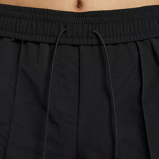 Nike (Nike) Pantalones de chándal Pantallas de mujer 2025 Summer Nuevo pantalones casuales Tendencia de moda tejida entrenamiento transpirable pantalones cortos cómodos FV6623-010 Negro 2xl