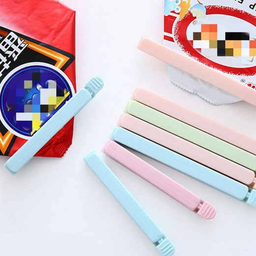 Enshousu kitchen food sealing clip strong sealing clip fresh-keeping clip plastic bag moisture-proof clip extended plastic sealing clip sealer moisture-proof thickened/large size 10 pieces