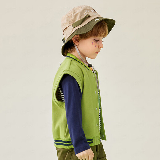 MQDMINI Children's Clothing Boys' Vests Autumn Children's Vests for Outings Baby Versatile Vests and Waistcoats Lion Vests