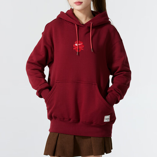 Nike (Nike) Top 2025 Spring Sportswear Running Casual Sweater Loose Sweater Loose Pulter HV8461-677/Año Nuevo Rojo L (165/88a)