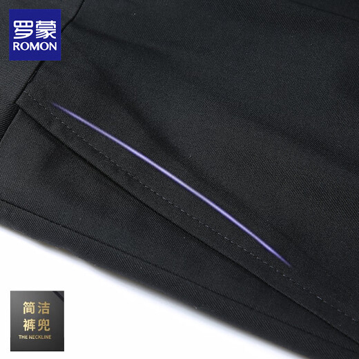 Luo Meng suit suit men's business slim formal suit work interview professional small suit groom wedding dress three-piece suit black suit + trousers + shirt + gift bag 3XL 145-160Jin Jin equals 0.5 kg