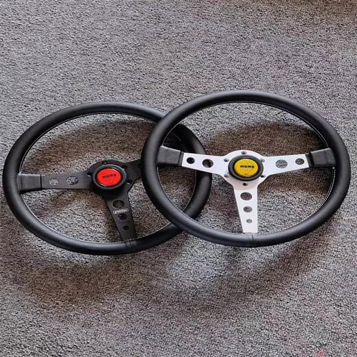 14 pouces Prototipo Car Modification du volant JDM Cadre noir Microfibre Cuir Sports Roueur de direction Titane + base 13077 Frame noir + Point Modèle