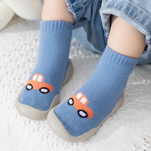 9i9 baby floor socks, autumn and winter toddler shoes, soft soles, thickened baby non-slip insulation, early education foot covers and foot bags A159