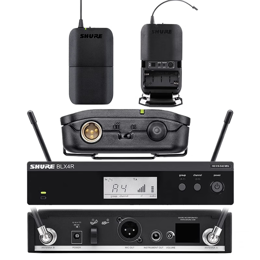SHURE/Shure BLX14R wireless lavalier microphone conference speech stage performance training host live broadcast chest microphone BLX14R/DL4 lavalier omnidirectional