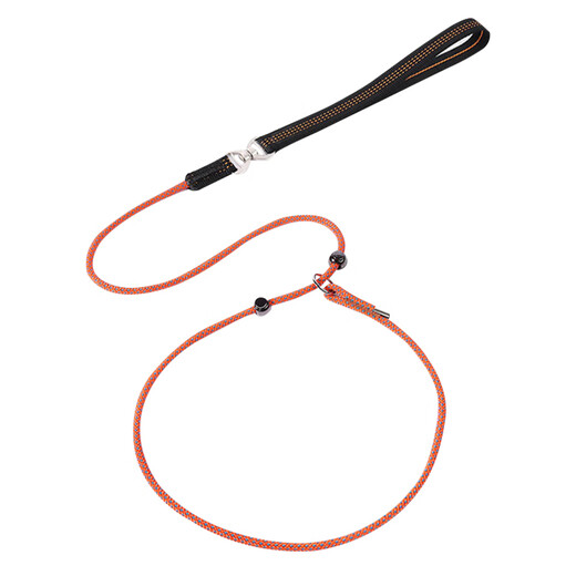 COCS dog leash, dog p rope, dog leash, p rope, medium-sized dog walking leash, small dog leash, anti-impact, no hair jam, orange p-rope 1.5 meters long