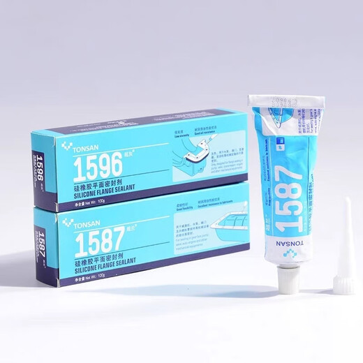 可赛新 TONSAN1587防水平面密封胶1596硅橡胶1598发动机耐高温1592耐油胶 1587-100g