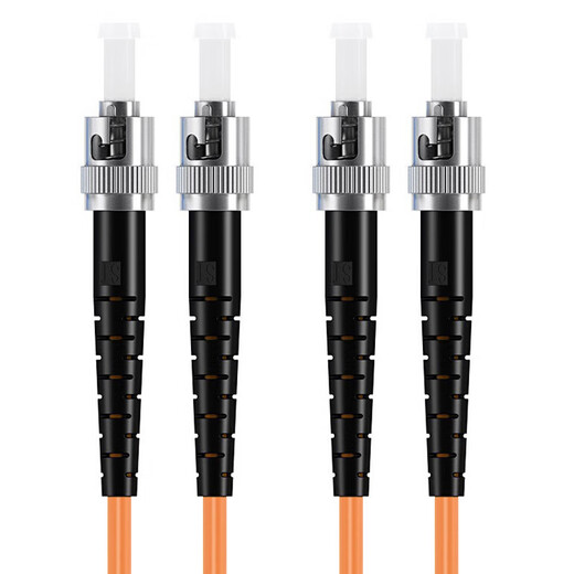 HAILE海乐 千兆多模光纤跳线 OM2双芯ST-ST尾纤50/125跳纤 3米 HJ-2ST-ST-MD3