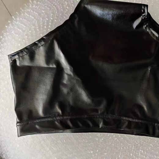 Sejinlong 15CM wide side men's classic bodybuilding competition pants shiny briefs fitness pants CBBA new rules competition pants black L