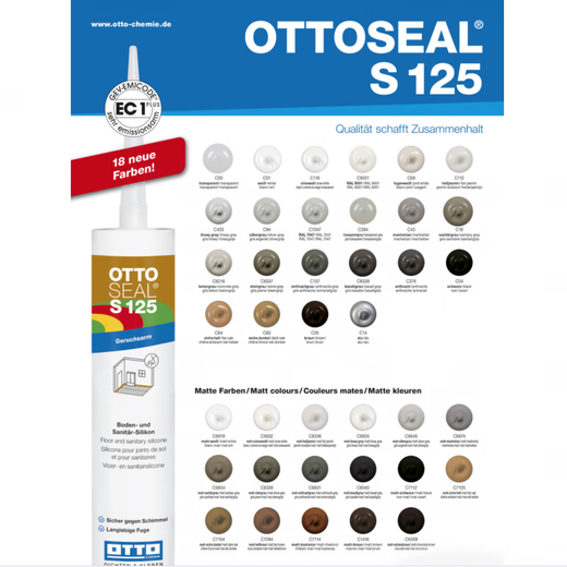 XMSJ Otto otto beauty matte S70/S125 silicon neutral anti-mold kitchen and bathroom OTTOSEAL S70-C1391 particle ash (general model)