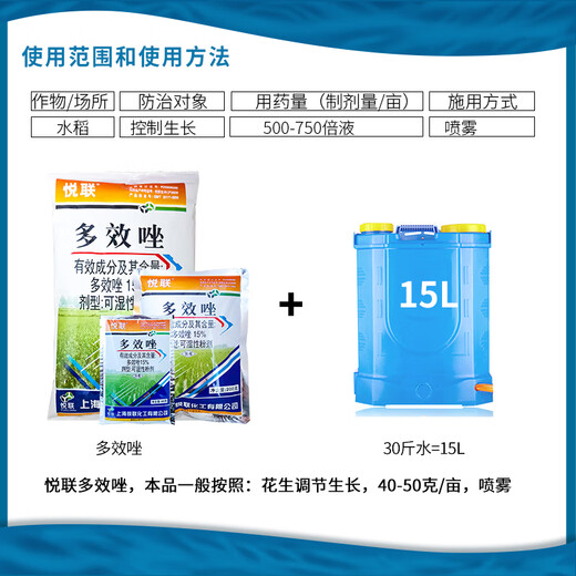 Yue Lian Yue Lian 15% paclobutrazol rice growth control pesticide growth regulator 40g